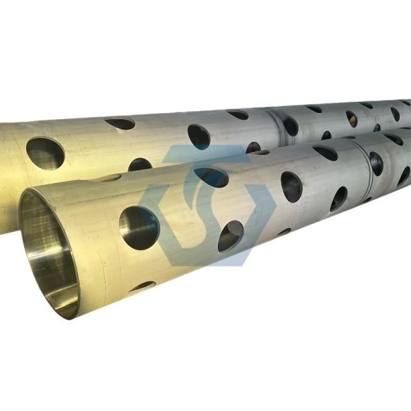 API 5CT Agua caliente Fuente geotérmica de aguas calientes Pozo de deshidratación láser de metal con ranuras Tubo de pantalla con ranuras Control de arena de petróleo Espiral geológica con ranuras