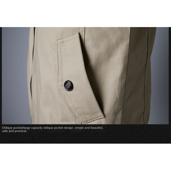 NO Seamless Fusing Loose Lapel Men's Jacket for Young Men Spring and Autumn Plus Size