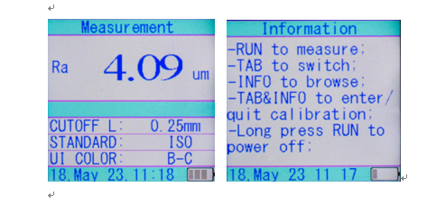 Pocket Touch Screen Portable Surface Roughness Tester