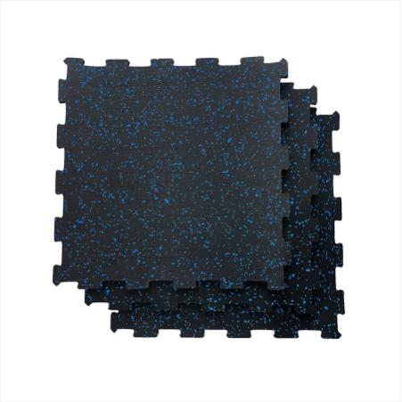 Interlocking Rubber Fitness Floor Tiles 1000x1000mm Impact-Resistant