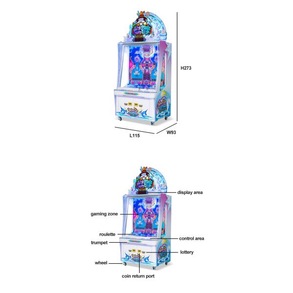Indoor Lucky Ball Lottery Redemption Game Machine 400W 220V