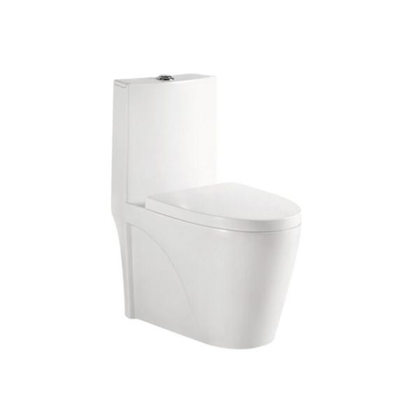 Ловушка 180мм п современного туалета вашдаун круглая высокая, белый цельный керамический туалет