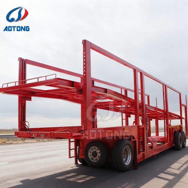 40 Ton 60 Ton Car Hauler Trailer with 10 Cars Transport Capacity and Customized Dimensions