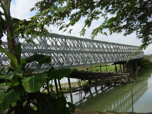 Bailey Prefabricated Delta Bridge Simple structure For Military 