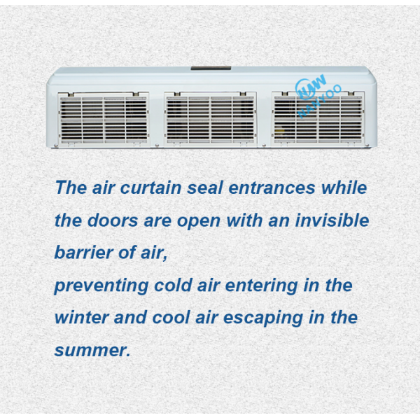 Energy Saving Commercial ABS Door Air Barrier For Coffee Shop Dining Room