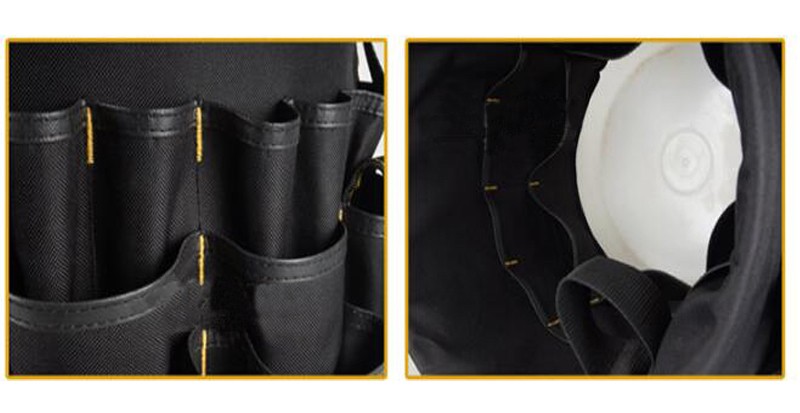Customized Carpenter Gardening Plumber Tool Kit Heavy Duty Organizer Electrician Bucket Bag Tools