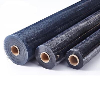 Black ESD Grid Curtain Vinyl Honeycomb Mesh Transparent Cleanroom Sheet Film