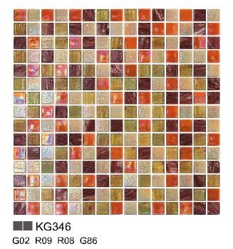 KG series Foshan glass mosaic for bathroom decor KG346