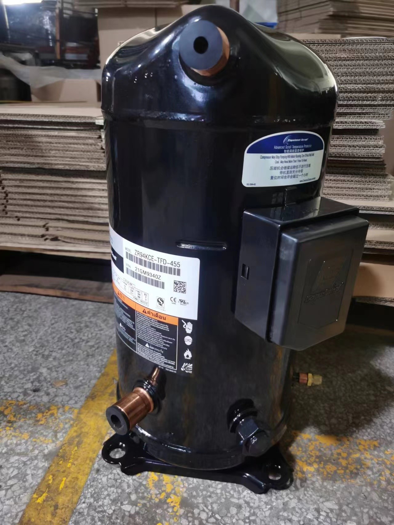 Компрессор 6.3HP ZP76KCE-TFD переченя кондиционера 62700BTU Copeland для рефрижерации