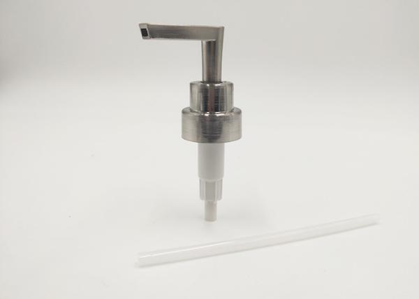 28mm Sealing Type Silver Color Cosmetic Lotion Pump Customized Printing