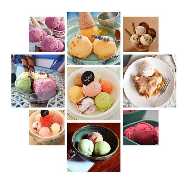 Tensão macia 60hz da máquina do gelado do leite de três sabores para o restaurante