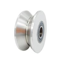 Roda de ranhuras em forma de V Roda de porta rolante de aço inoxidável Roda de porta deslizante Roda de porta pesada
