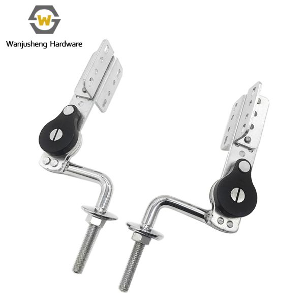 Wanjusheng Stainless Steel Furniture Hardware Adjustable Sofa Headrest Folding Mechanism Hinge Design Kitchen Living Room School