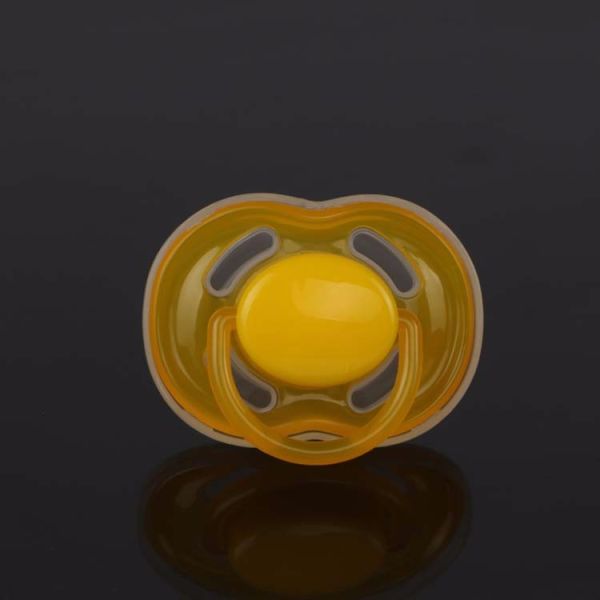Transparency Silicone Baby Pacifier Food Grade With Big Plush Size Nipple Teat