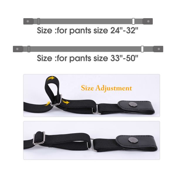 Резинка женщин простирания подпоясывает 46cm никакая пряжка пояса o пряжки