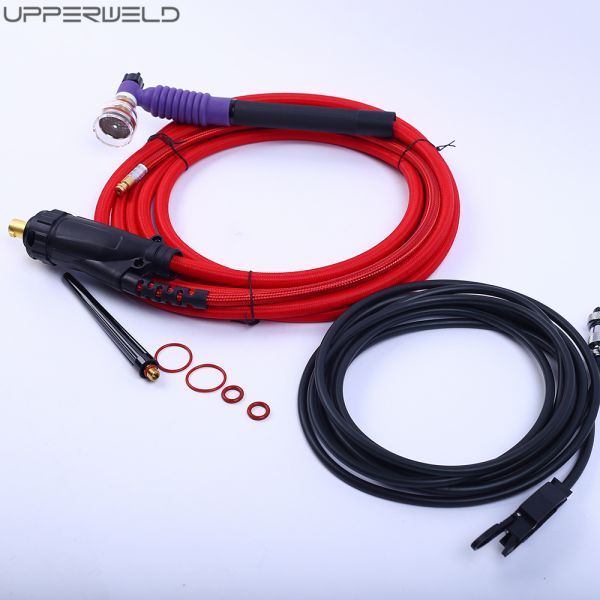 200 mm de longitud manguera roja aire refrigerado TIG antorcha de soldadura con conector de encendido electrónico