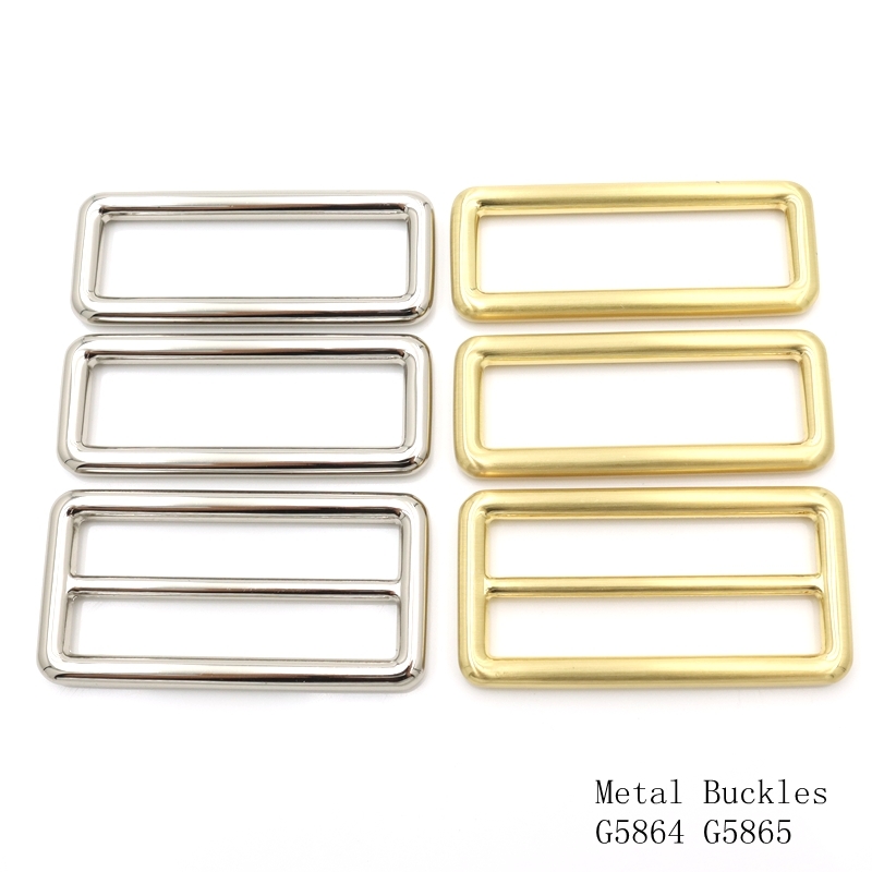50mm Matte Black Tri Glide Buckle Center Bar Break Custom Engrave Logo