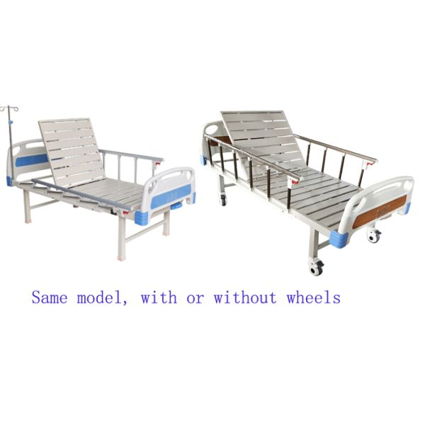 Single Crank Manual 200kgs Medical Equipment Hospital Beds For Patient