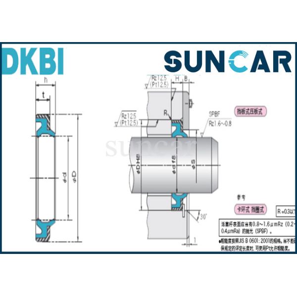 PUR Seals DKBI Wiper Dust Seal For Hydraulic Cylinder