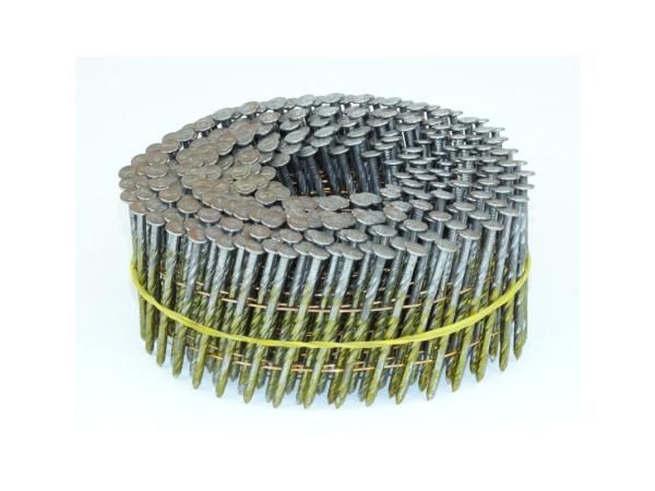 A bobina amarela de 15 graus prega a pata galvanizada 57mm do parafuso para cercar