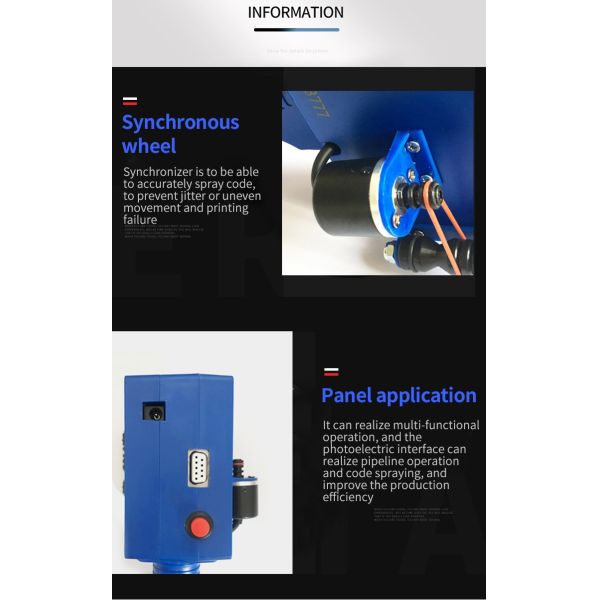 240*120*97mm Dimensions L*W*H 240*120*97 Good Performance and Portable Ink Jet Printer