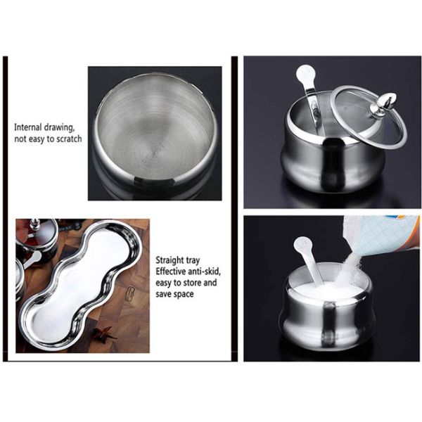 Приправляя набор банок опарников специи нержавеющей стали Condiment