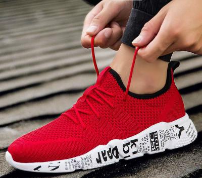 ODM Breathable Mesh Running Shoes Ultra Articulated Rubber Soles Mens Weave Shoes