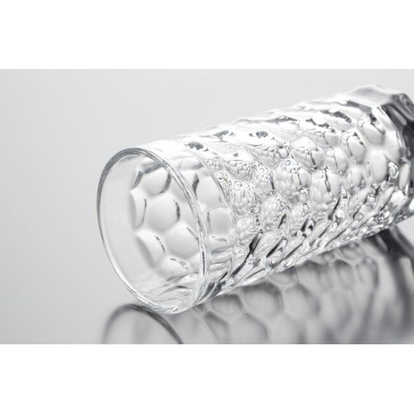 Crystal Highball Glass Drinking Cups 320ml Pressed Tumblers 11.2Oz Lead Free