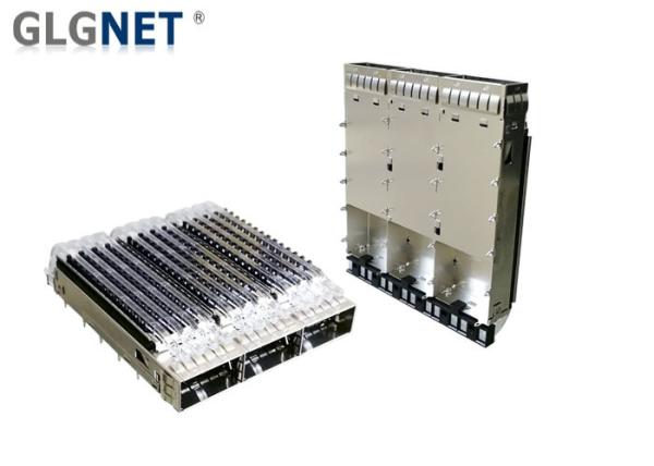 1X3 Ganged Metal QSFP28 Cage EMI Tabs Heat Sink For EMI Protection