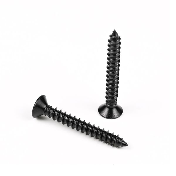 Метрическая деревянная конструкция 410 из нержавеющей стали плоская голова черные деревянные винты для деревянных потолочных перегородок