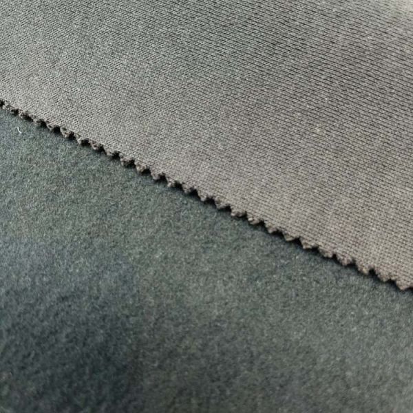 Heavy CVC Fleece Fabric 80 Cotton 20 Polyester 300GSM Hoodie Knitting Fabric