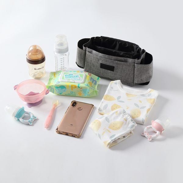 Practical Daily Diaper Bag Stroller Hanging Bag with Animal Prints and Large Storage