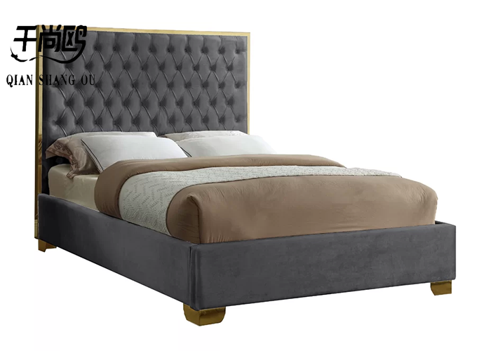 Novel Tall Upholstered Bed 140 x 200 cm 160 x 200 cm Home Furnishings