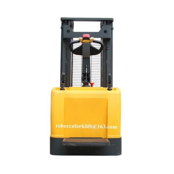 High Lift Electric Pallet Stacker 2 Meter Double Mast Type For Industry