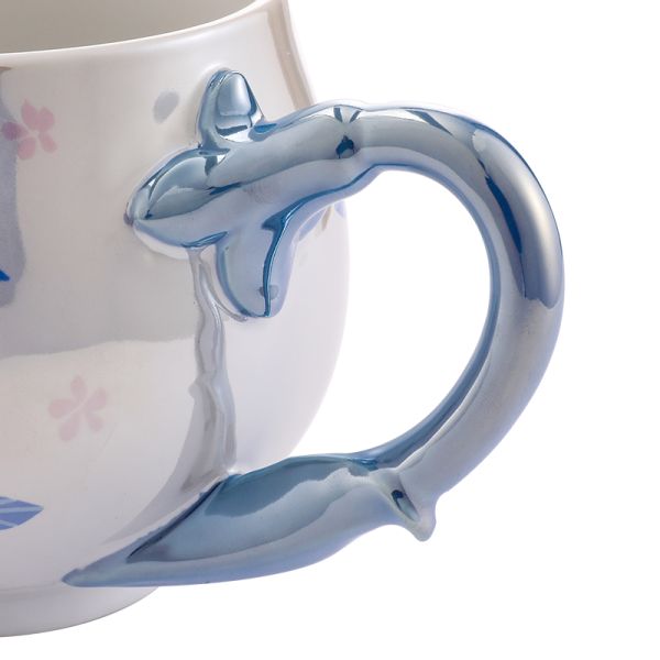 Персиковая жемчужная форма керамическая кружка большой вместимости с крышкой девочки текстурированная кружка подарок на день рождения кофе кружка