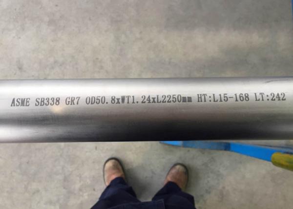 Heat Exchanger Titanium Alloy Tube Titanium Seamless Tube ASTM B338 Gr2 18m Max Length