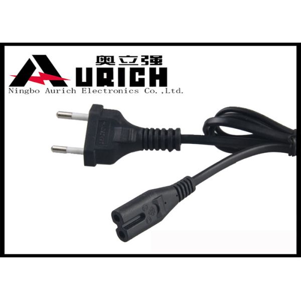 Home Appliance Brazil Two Pin Plug Power Cord , 2 Prong AC Power Cord Cable