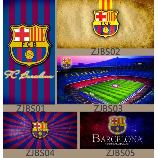 Customize football sport towel Barcelonaes football club towel beach towel soccer towel