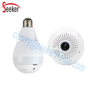 Home Surveillance VR Fisheye LED Bulb 1080P E27 Interface Port 64G TF Card Supported IP Wifi Camera