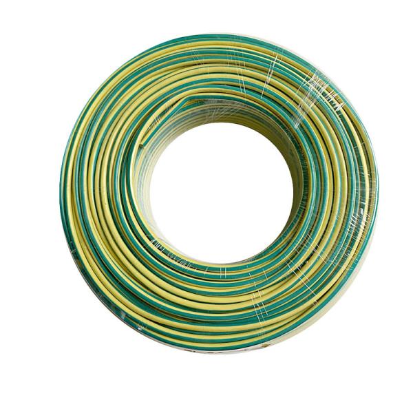 4mm2 Green and Yellow Pure Copper Grounding Wire 100m Length for Solar RV Car Boat Battery Inverter Cables
