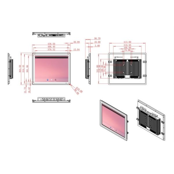 19-Inch High-Performance Android Display for Medical Applications and Smart Interfaces