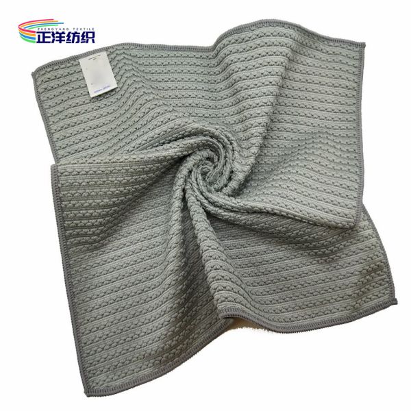 40x40cm Car Cleaning Rags 300gsm Jacquard Style Warp Terry Microfiber Car Washing Cloth