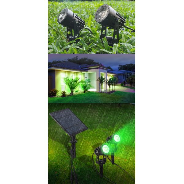 Cool White/Warm White/Multi Color Solar Landscape Spotlights for Garden Path Lighting