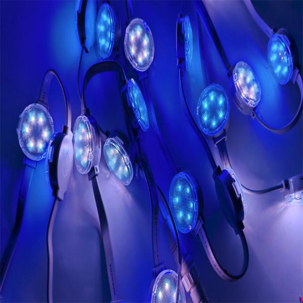 40 mm Couleur unique DC24V IP67 SMD3535 LED Node Dot String Pixel Point Lights pour l'éclairage de façade