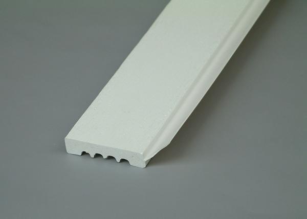 Moisture Proof Foam Decorative Moldings , 8ft Length White Garage Door Stop