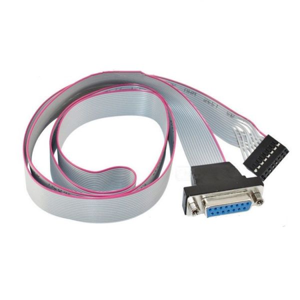 Fast Delivery Manufacture IDC to HDB 15 Pin Flat Cable Assemblies with Black Connector