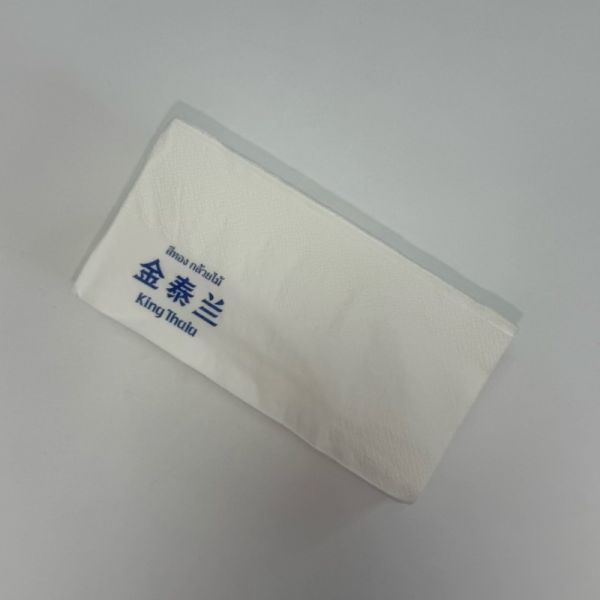 1/8 Fold White Paper Napkins Wedding Restaurant 3 Ply Cocktail Napkins
