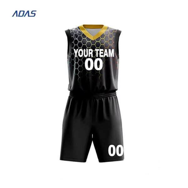 Jerseys de baloncesto reversibles azules por sublimación antibacterianos transpirables con pedrería bordada de 160 g