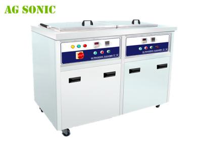 Líquido de limpeza ultrassônico industrial da grande capacidade com o tanque de enxaguadela ultrassônico