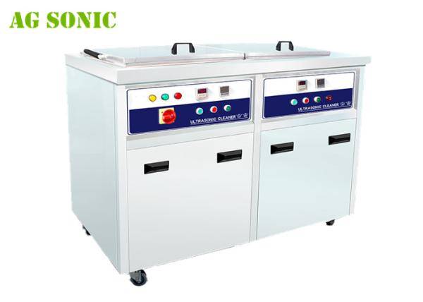 Líquido de limpeza ultrassônico industrial da grande capacidade com o tanque de enxaguadela ultrassônico